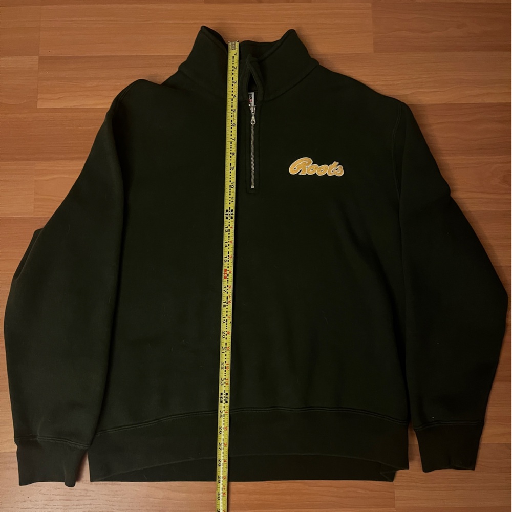 Forest green quarter zip sweater